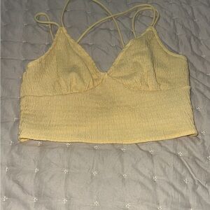 Yellow Women's Crop Top